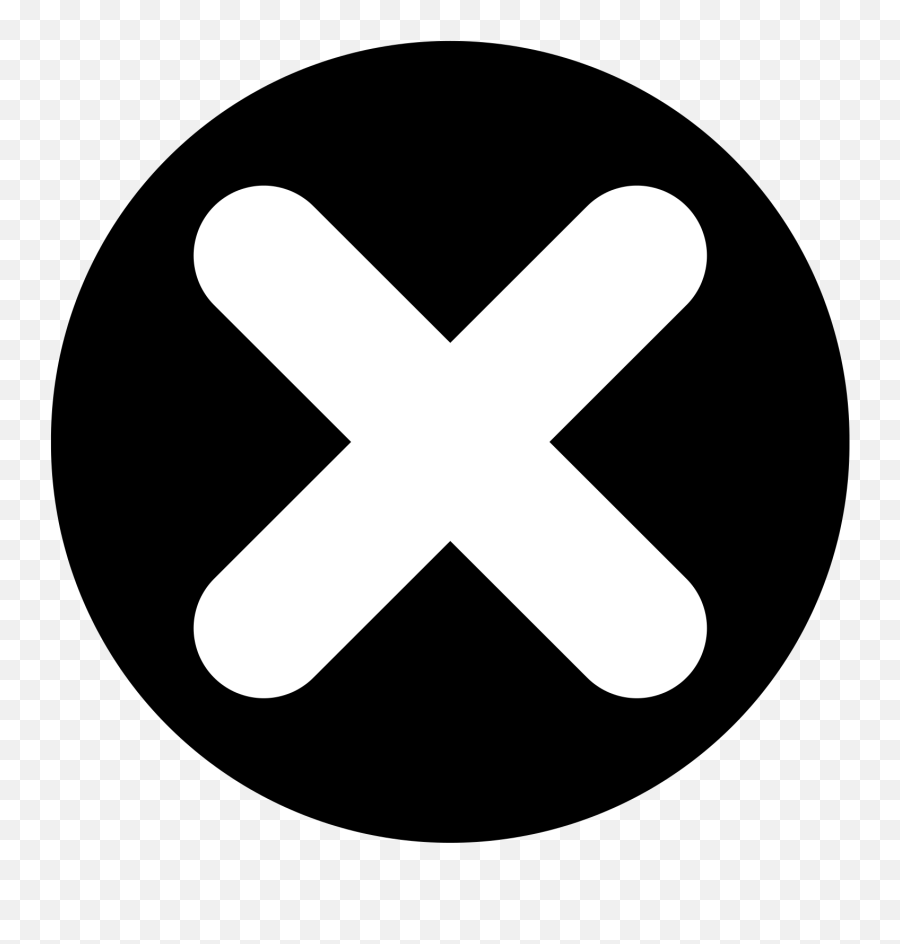 Free Clip Art - Black Exit Button Png,X Button Icon