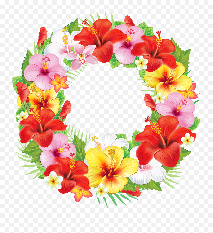 Library Of Flower Wreath Picture Free Png Files - Wreath Of Flowers Clipart,Real Rose Png