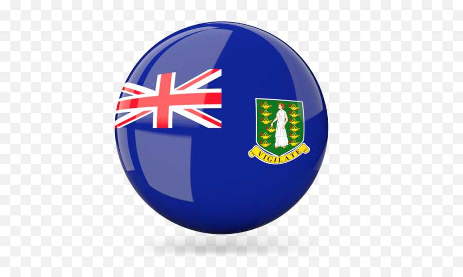 Glossy Round Icon Illustration Of Flag Virgin Islands - British Virgin Islands Flag Png,British Flag Icon