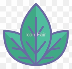 Cannabis Hemp Leaf Color Vector Icon - Hemp png