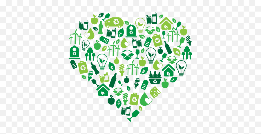Download Vector - Green Heart Vectorpicker Poster Recycling Poster Reduce Reuse Recycle Png,Heart Icon Abstract