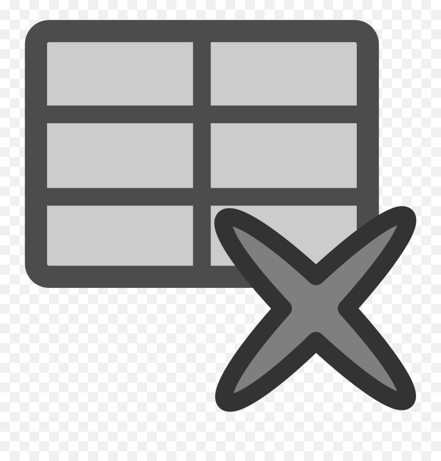 Delete Table Svg Vector Clip Art - Svg Clipart Icono Eliminar Registro Png,Delete Icon Svg