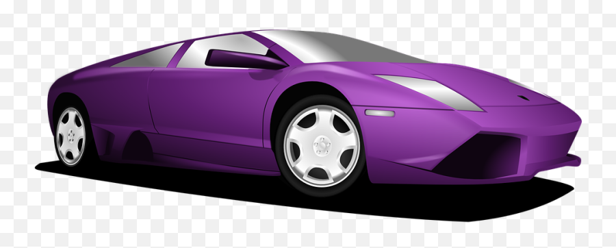 Car Vehicle Sports - Purple Lamborghini Clipart Png,Car Clipart Transparent Background