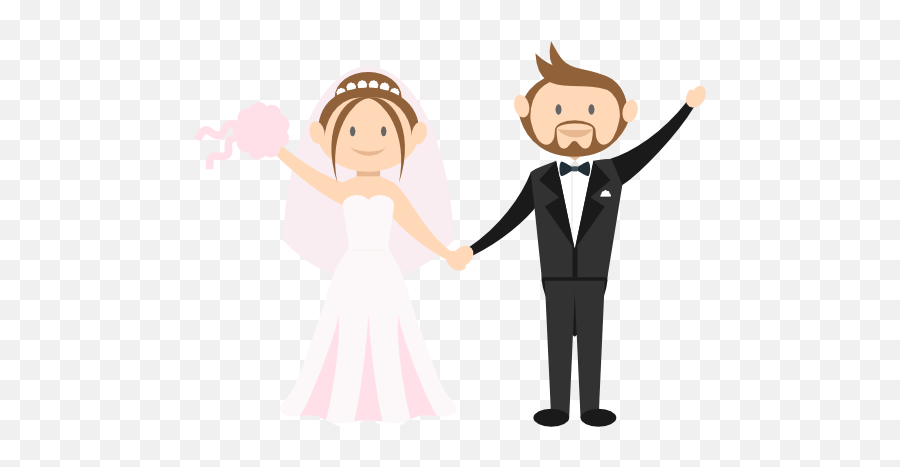 Groom Bride People Wedding Couple Romantic Icon Png - Animasi Orang Mikah Png,Married Couple Png