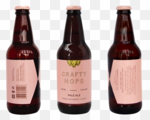 Download Crafty Hops All Side - Full Size Png Image Pngkit Beer Bottle,Hops Png