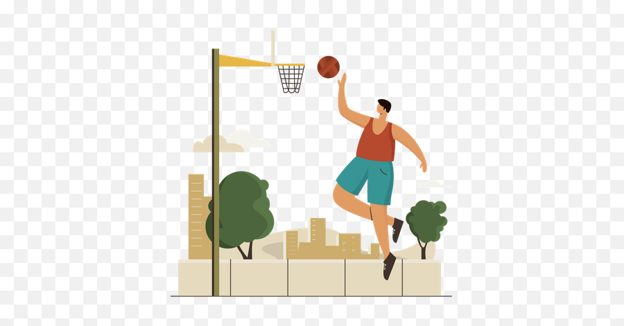 Best Premium Basketball Player Illustration Download In Png - Basketball Player,Basketball Icon Vector