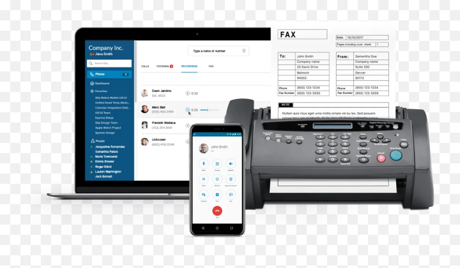 Send Fax Online Without A Machine Ringcentral - Fax Machine And Mobile Png,Phone And Fax Icon