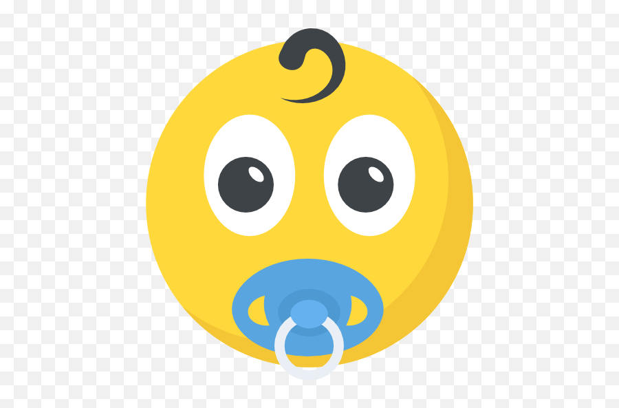 Baby Boy - Free Smileys Icons Baby Pacifier Emoji Png,Smiley Png