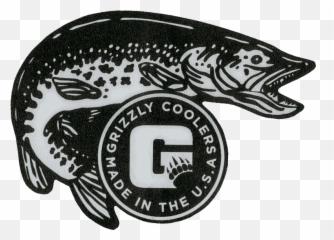 Grizzly Pike Decal - Stickers For Coolers Gear png