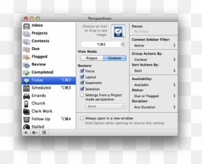 Today A Due Flagged Perspective For Omnifocus Colter Reed Png
