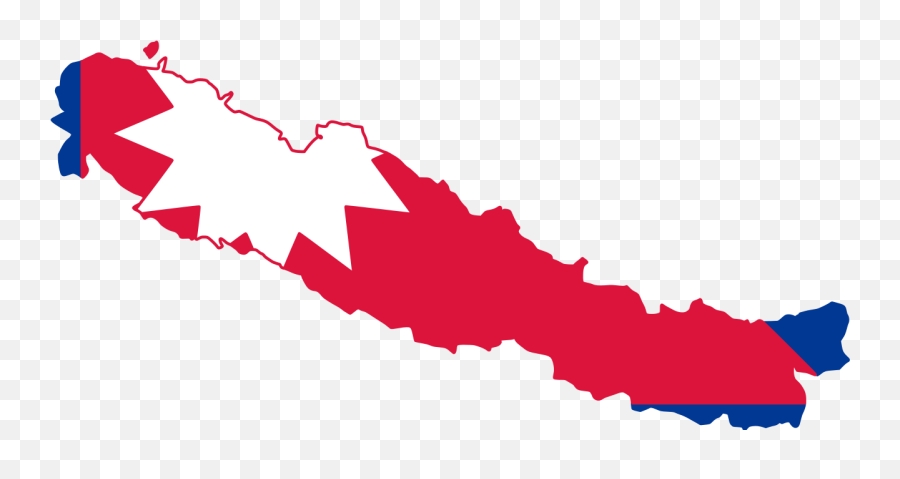 Flag - Nepal Map Flag Png,Nepal Flag Png
