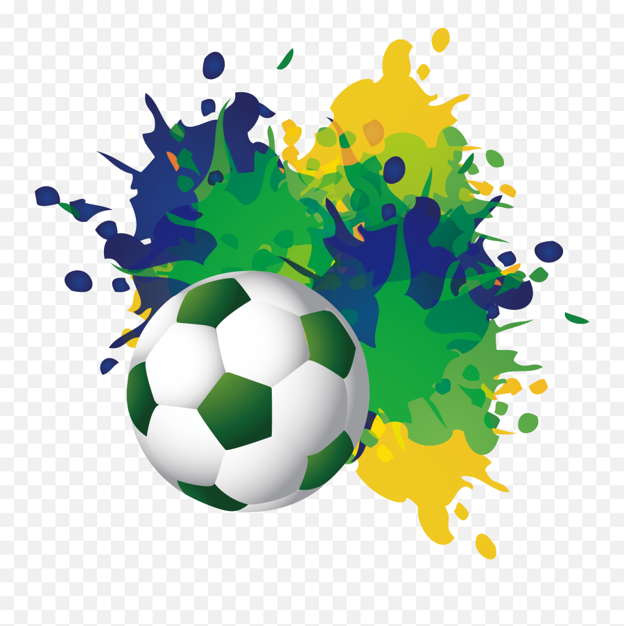 Download Brazil Football Jersey Pitch - Cool Soccer Ball With White Background Png,Football Png