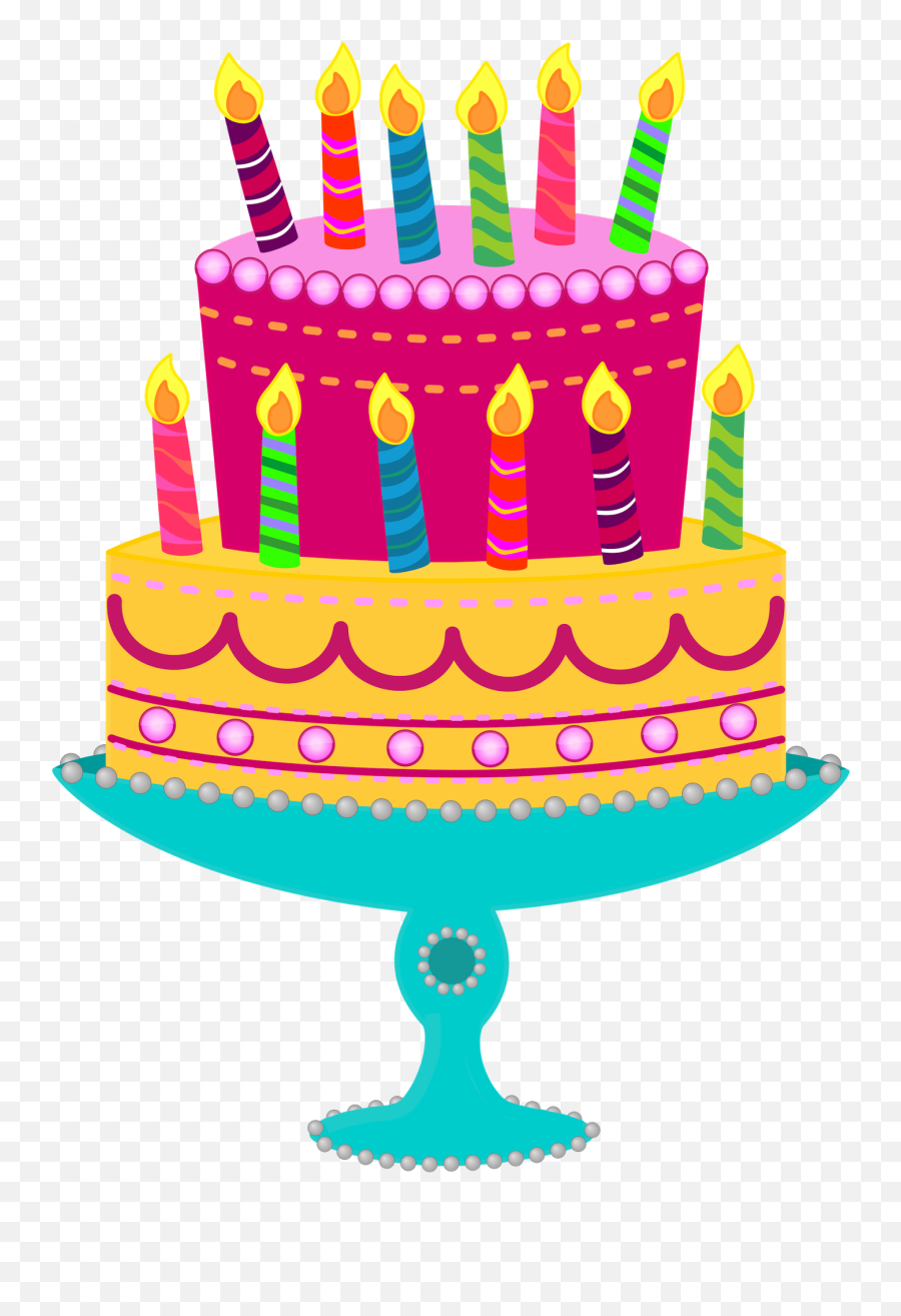 Free Birthday Cake Clipart Transparent - Birthday Cake Clipart Free Png,Birthday Cake Clipart Transparent Background