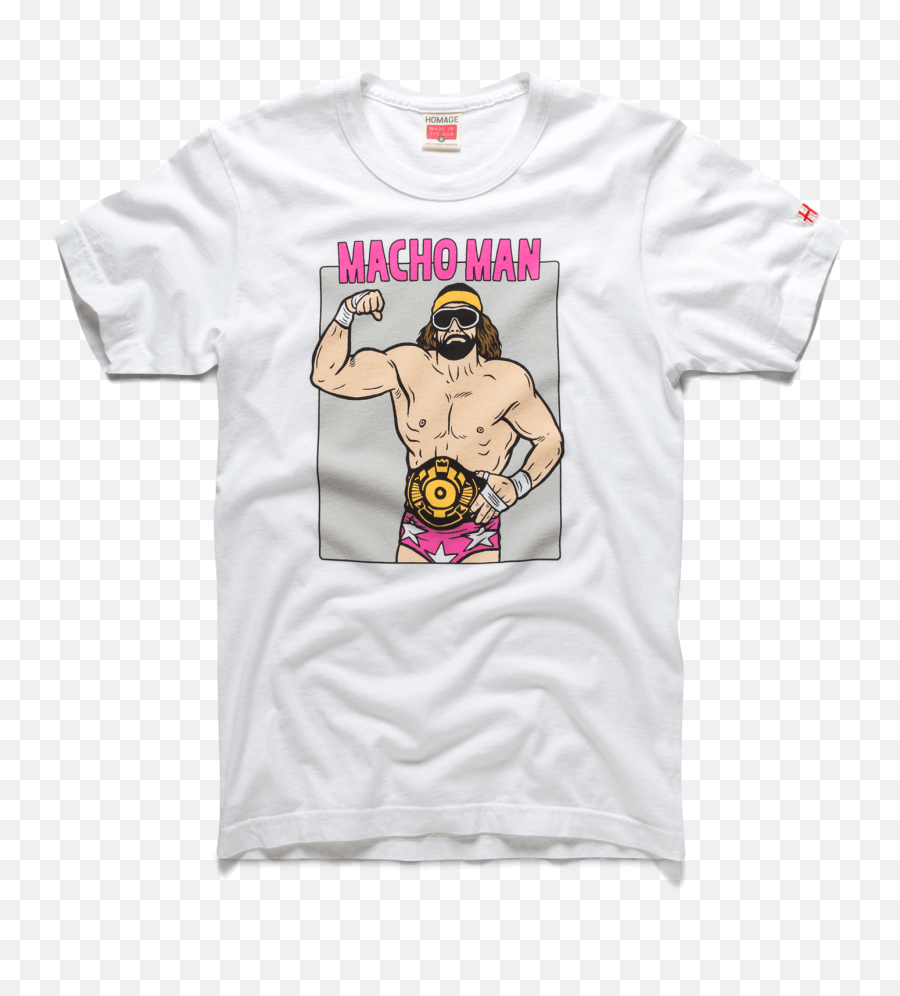 Randy Savage World Champion Macho Man Wrestling T - Shirt Cartoon Png,Macho Man Png