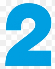 Number 2 Png Free Download 4 - Blue