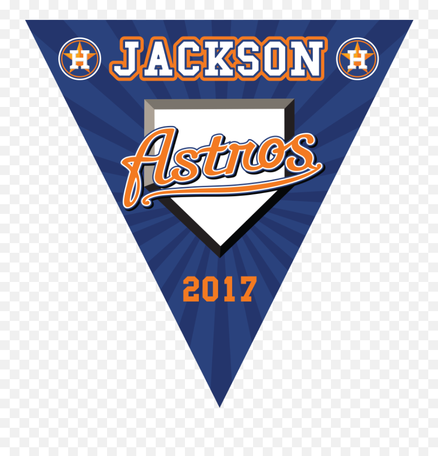 22u2033 X Vinyl Triangle Pennant Astros - Houston Astros Poster Png,Astros Logo Png