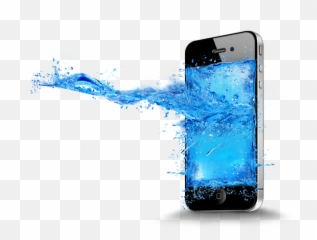 Cracked Phone Screen Png - Water Damage Mobile Phone Png