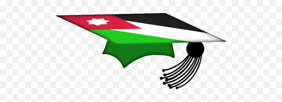 Flag Of Jordan Graduation Hat - Jordan Flag Png,Graduation Hat Png