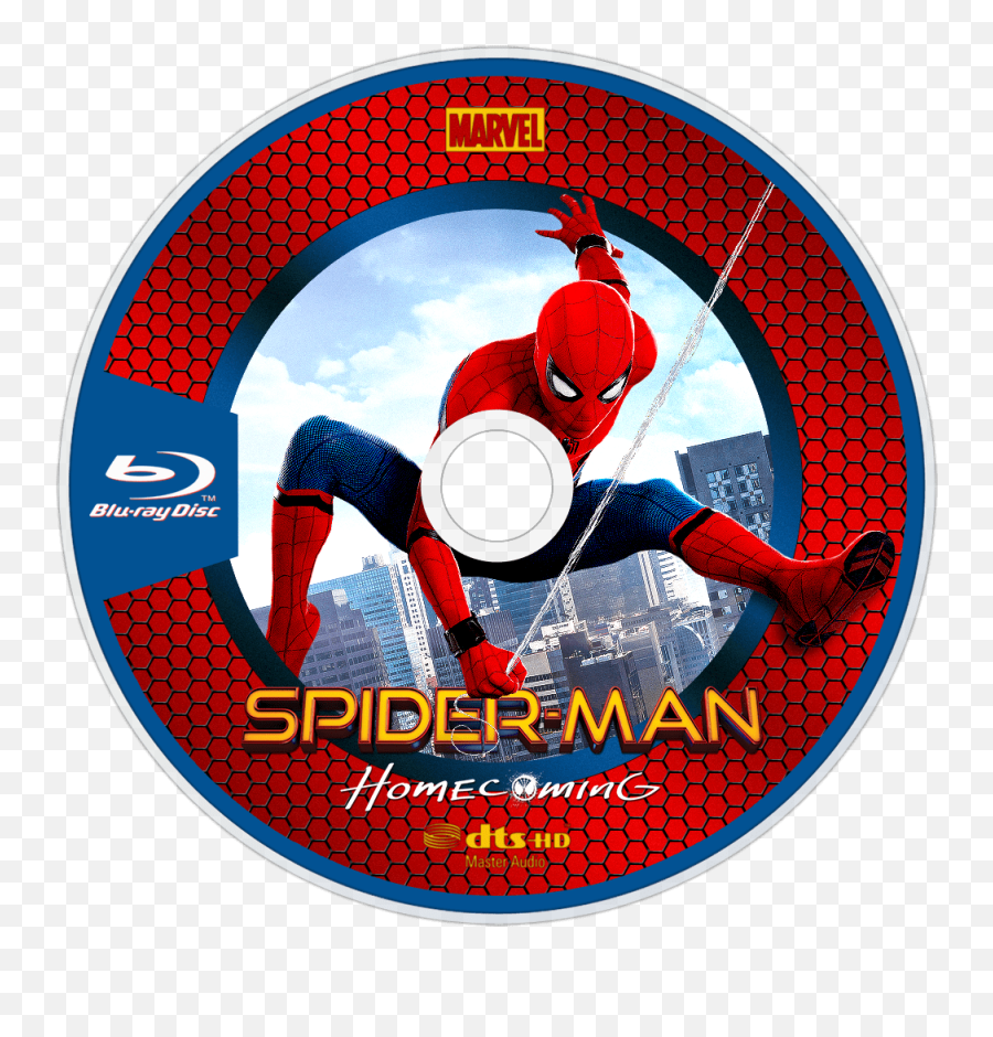 Download Homecoming Bluray Disc Image - Spider Man Spider Man Homecoming Blu Ray Disc Png,Spider Man Homecoming Png