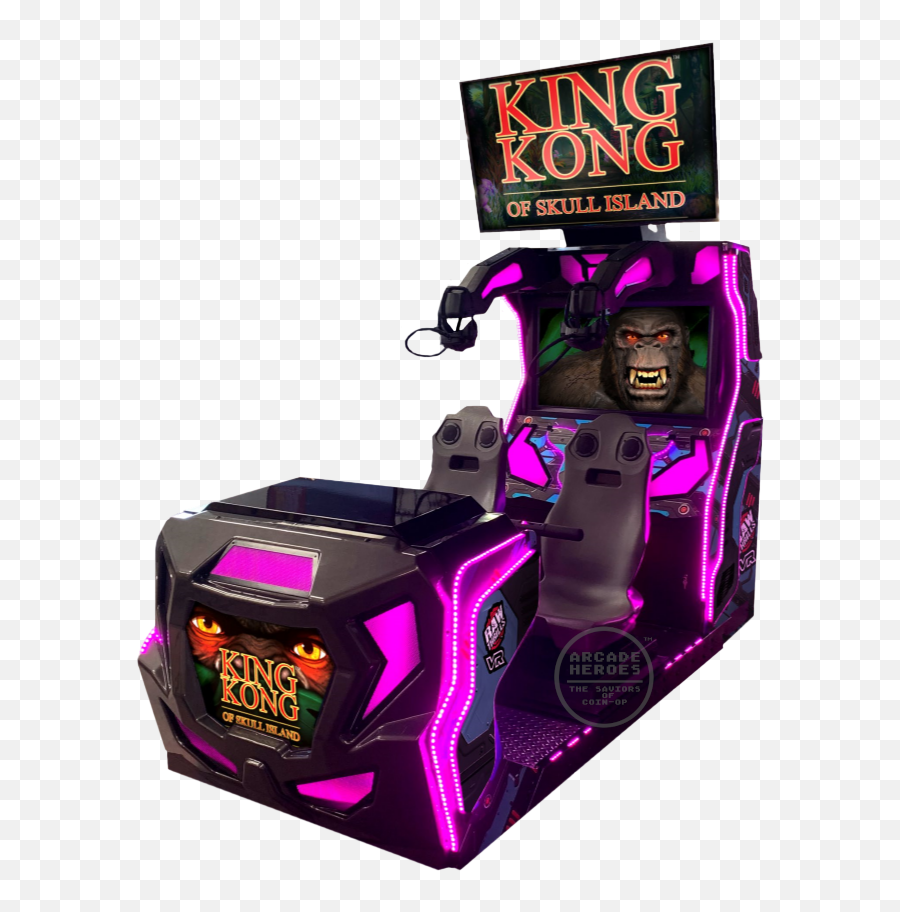 Arcade Heroes Raw Thrills Unveils Their First Vr Title King - King Kong Of Skull Island Vr Raw Thrills Png,King Kong Png