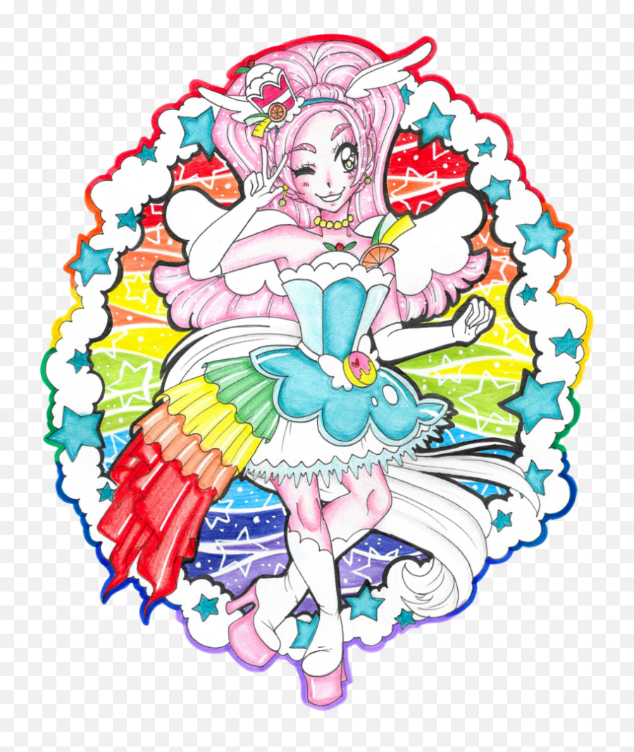 Itu0027s Cure Parfait Of Kira Precure A La Mode Clipart - Illustration Png,Yoshikage Kira Png