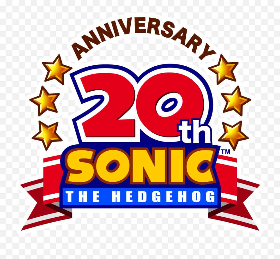 20th Logo - Sonic The Hedgehog 20th Anniversary Png,Sonic 1 Logo