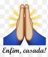 Download Prayer Hands Emoji Transparent Png Image With No - Casado A Png