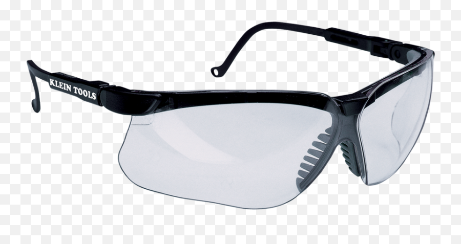 Protective Eyewear Black Frame Clear Lens - 60053 Klein 60047 Klein Tools Png,Eyeglasses Transparent Background