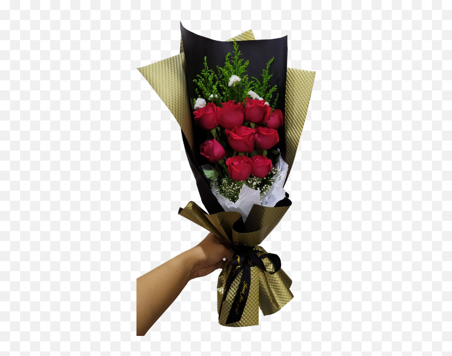 Glam Red Roses Bouquet - Garden Roses Png,Plumeria Flower Png