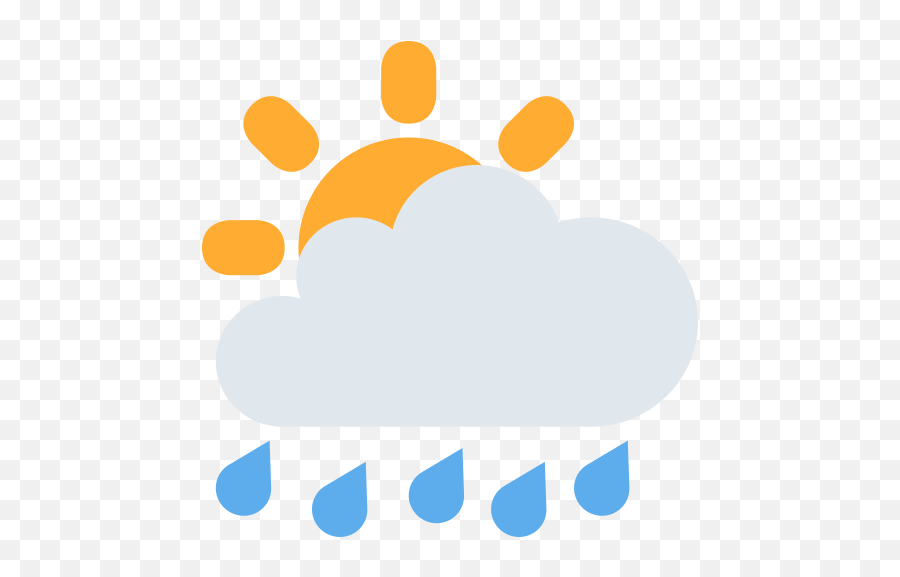 Sun Behind Rain Cloud Emoji Meaning With Pictures From - Clip Art Png,Rain Emoji Png