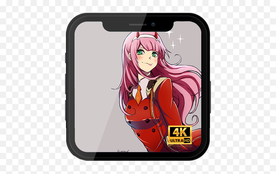 Zero Two Anime Cursorin Chrome with by OffiDocs