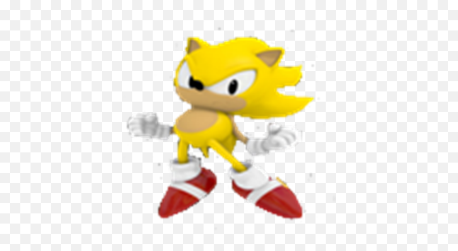 Classic Super Sonic - Cartoon Png,Super Sonic Transparent