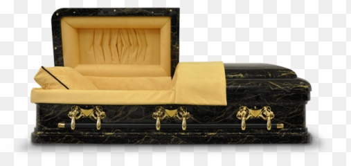 Download Hd Golden Marble Casket - Black And Gold Casket Png,Casket Png