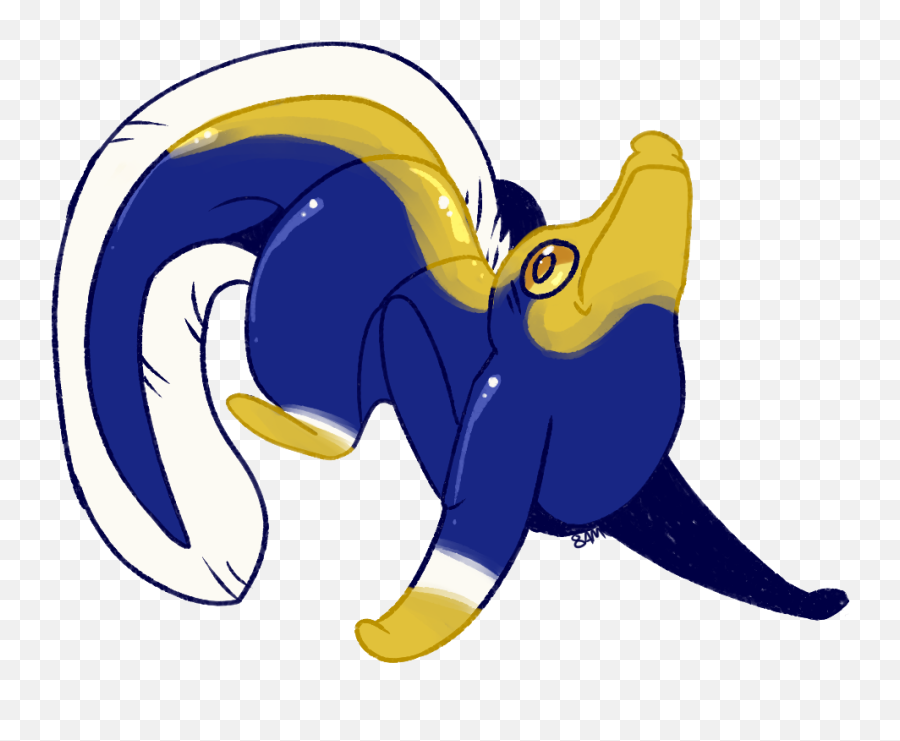 Download Hd Slippery Eel - Cartoon Transparent Png Image Fictional Character,Eel Png