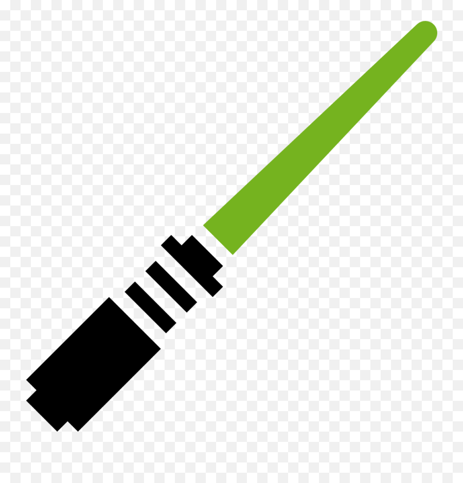Lightsaber Green Icon - Star Wars Lightsaber Clipart Png,Blue Lightsaber Png