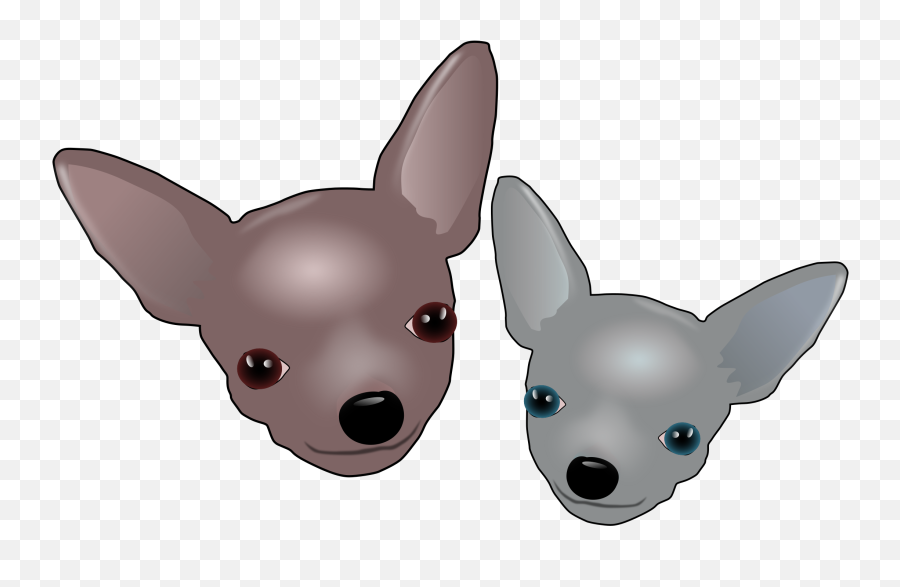 Two Chihuahuas Clipart - Chihuahua Clip Art Png,Chihuahua Png