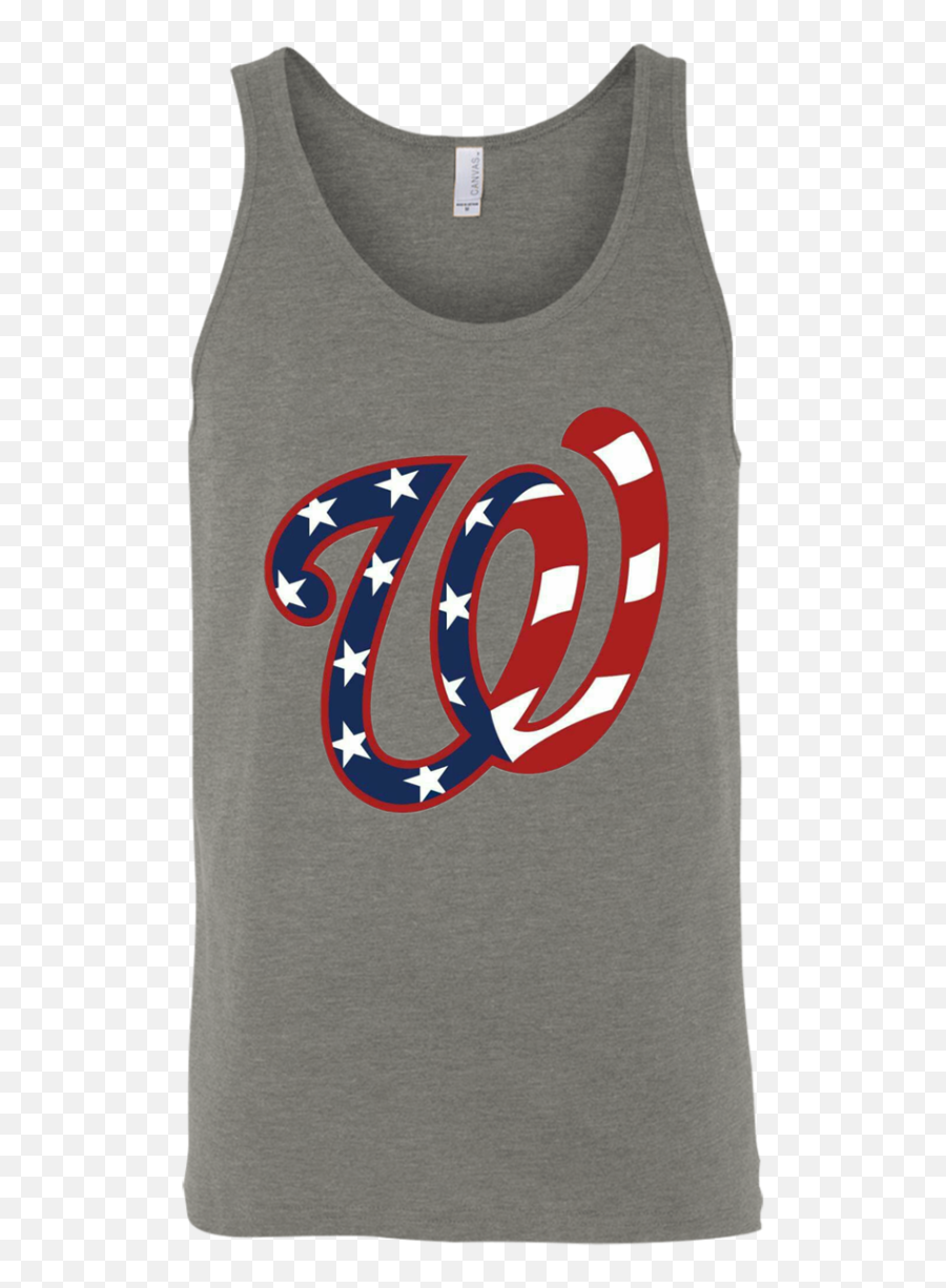 Stars And Stripes W Logo Bella Canvas - Sleeveless Shirt Png,Washington Nationals Logo Png