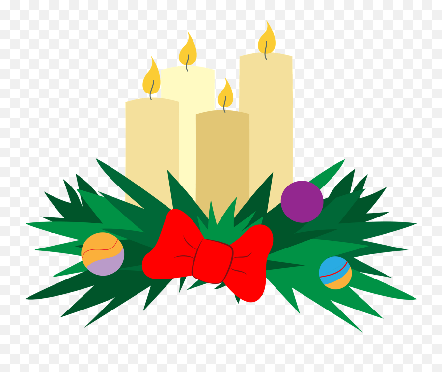 Advent Candles Clipart - Png Transparent Advent Clipart,Advent Wreath Png