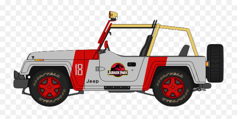 Hd Jurassic Park Jeeps Transparent Png - Jurassic Park Jeep Png,Jurassic Park Logo Vector