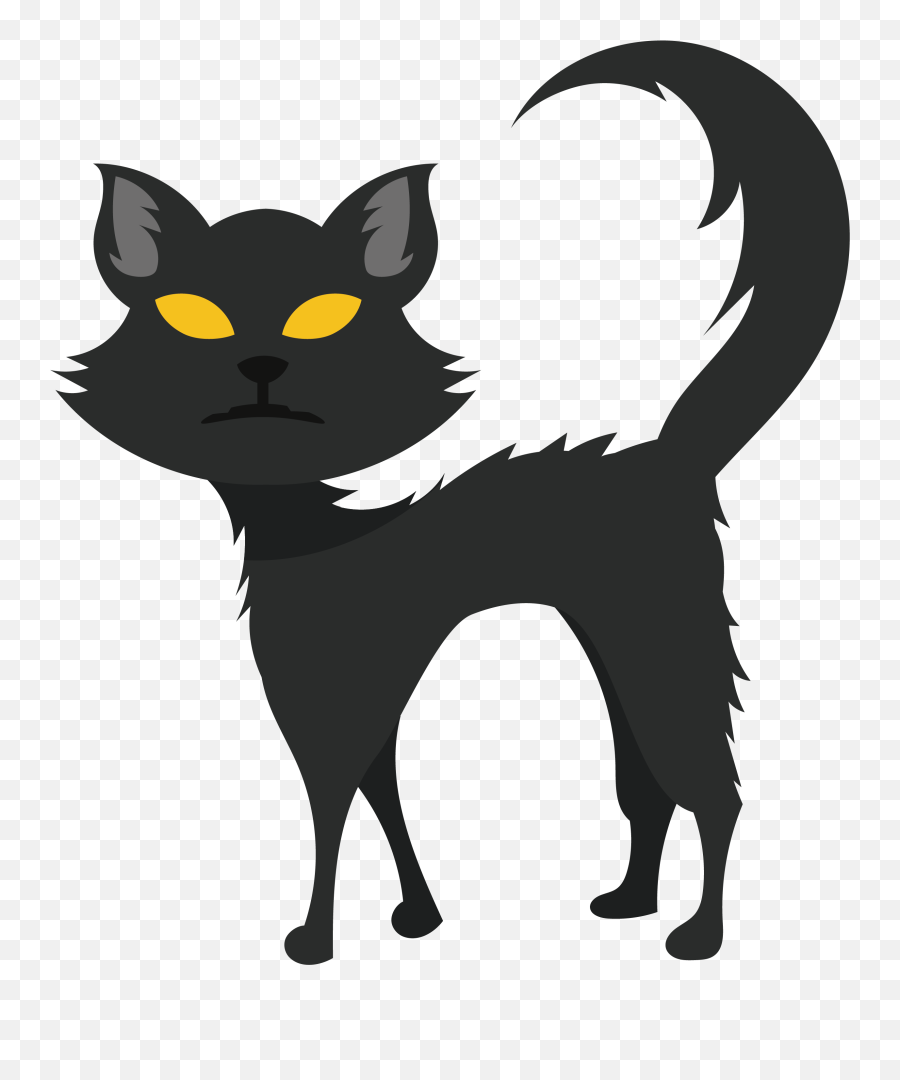 Black Cat Clipart Whisker - Png Download Full Size Clipart Black Cat,Black Cat Clipart Png