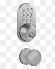 Milocks Dfk - 02 Keyless Entry Deadbolt And Door Knob Lock Keypad Door Knob And Deadbolt Png,Door Knob Png