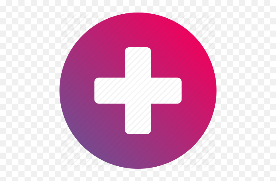 Clinic Cross Gradient Health Hospital Icon - Download On Iconfinder Hospital Icon In Circle Png,Hospital Icon Png