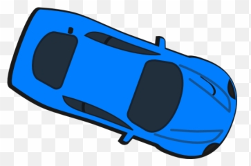 Download Top View Of Car Clipart Blue - Transparent Background png