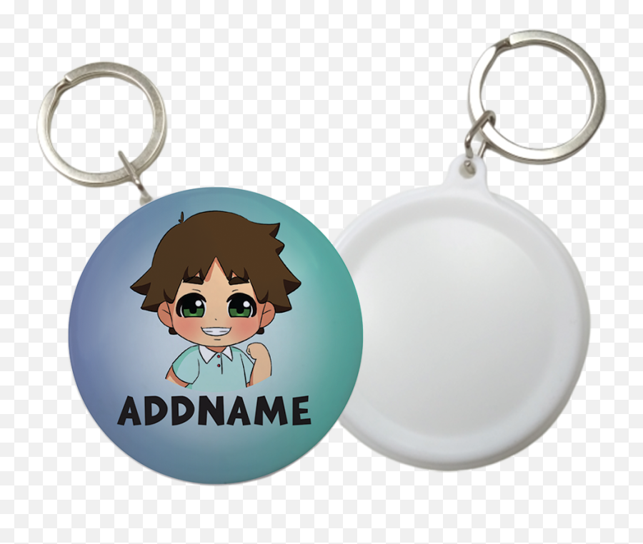 Childrenu0027s Day Series Little Boy Gradient Background Addname Button Badge With Key Ring 58mm - Button Badge Nurse Png,Little Boy Png