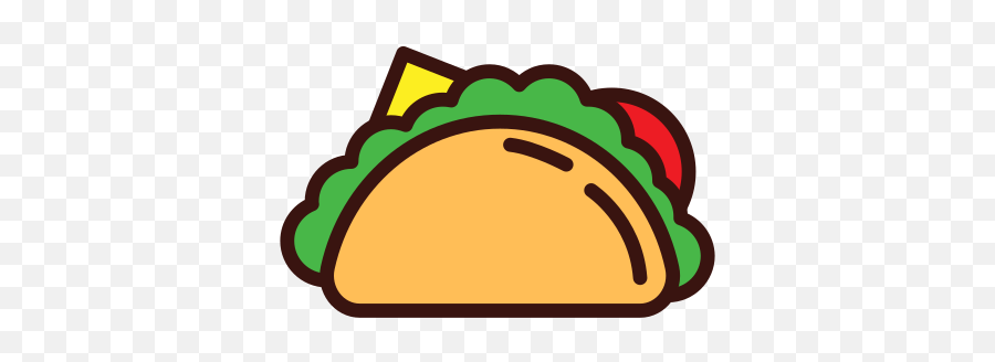 Fast Foods Taco Food Mexican Free - Mexican Icon Png,Mexican Food Icon