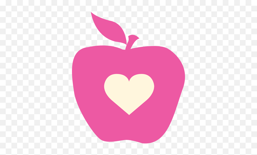 Apple Heart Flat Icon - Apple Heart Svg Png,Apple App With Heart Icon