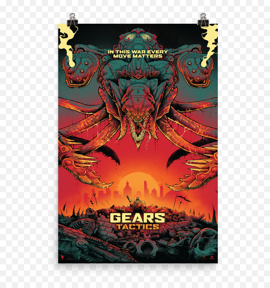 Gears Tactics X Luke Preece Hydra Premium Print - Luke Preece Gears Tactics Png,Gears Of War 3 Icon