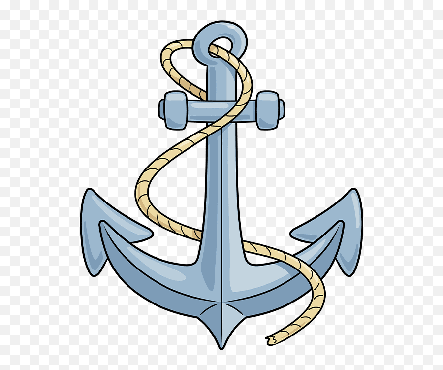 How To Draw An Anchor Easy Drawing Guides - Nautical Png,Us Navy Anchor Icon