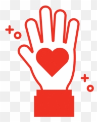 Isolated Hand Help Icon Line Design - Canva png