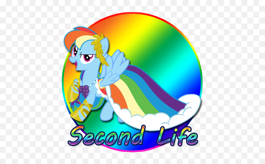 Second Life Icon 326042 - Free Icons Library Rainbow Dash De Vestido Png,Rainbow Dash Icon